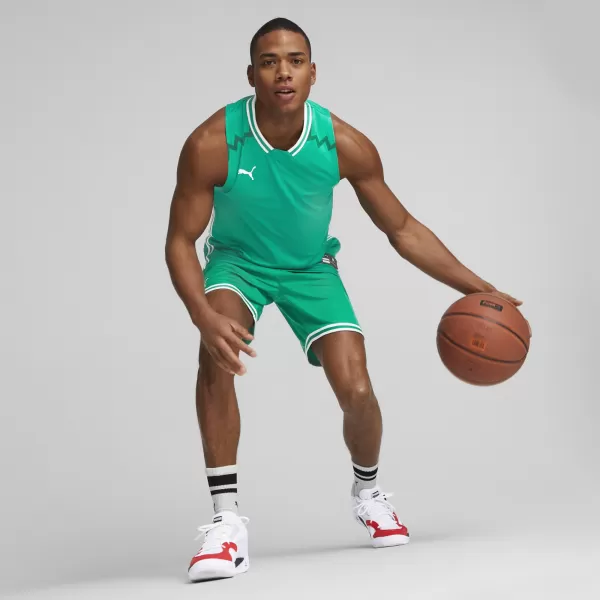  Férfi mez PUMA HOOPS TEAM GAME JERSEY 67662806 BORSZÖLD 