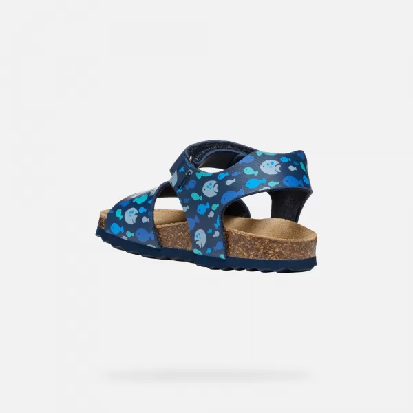  Fiú szandál GEOX CHALKI SÖTÉTKÉK 