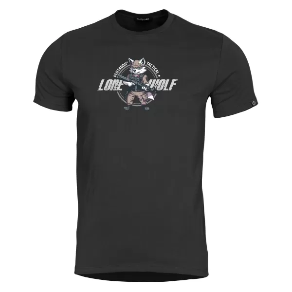  póló PENTAGON AGERON LONE WOLF K09012 FEKETE 