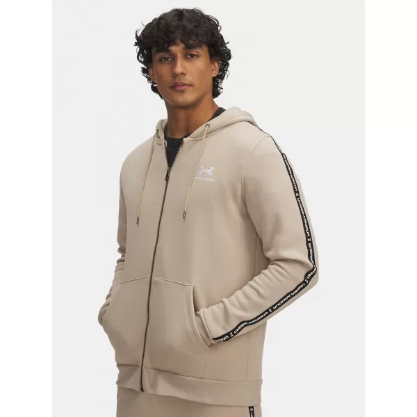  Férfi pulóver UNDER ARMOUR UA ICON FLEECE FZ TAPING 1390298-299 BARNA 