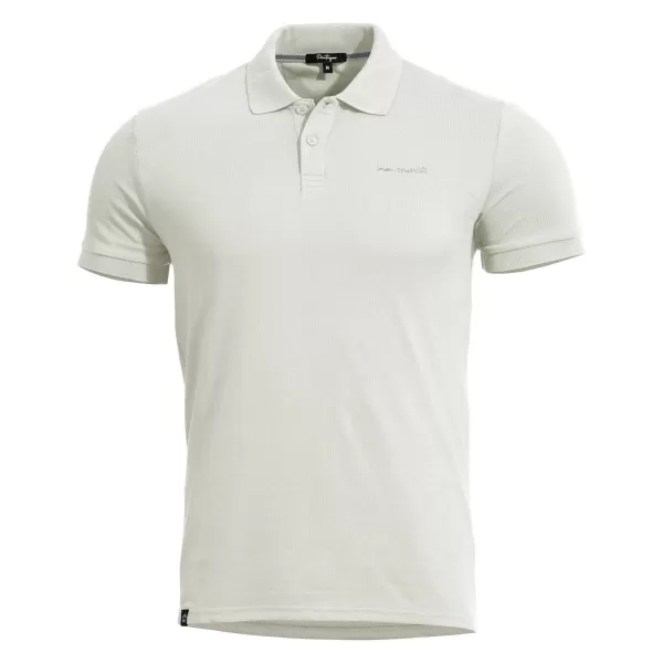  Férfi póló gallérral PENTAGON MOTH PIQUET POLO SHIRT K09047 FEHÉR 
