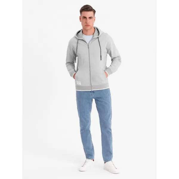  Férfi pulóver OMBRE BLACK OM-SSZP-0210 SZÜRKE 