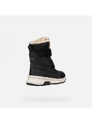 Fiú bokacsizma GEOX FLEXYPER PLUS J46LCF0MEFUC9999 FEKETE
