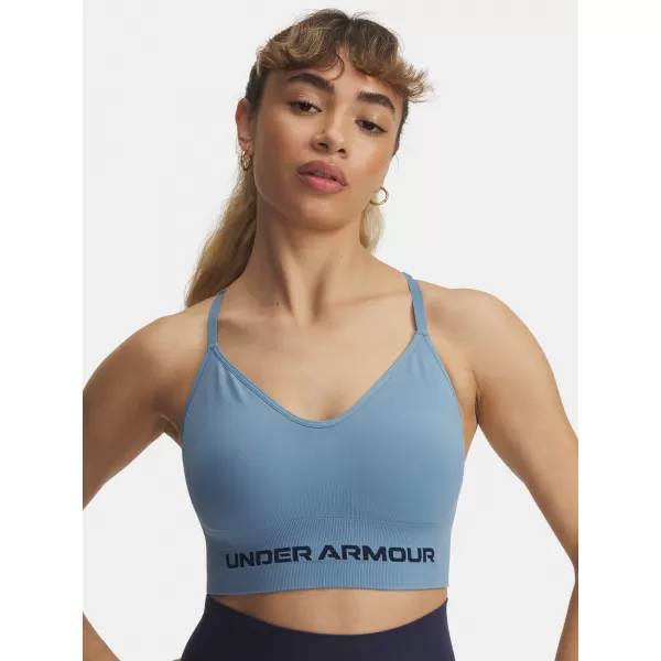  Női melltartó UNDER ARMOUR VANISH SEAMLESS LOW BRA 1384417-418 KÉK 