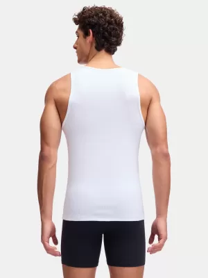 Férfi felső UNDER ARMOUR M UA PERF COTTON TANK-2PK 6007622-100 FEHÉR
