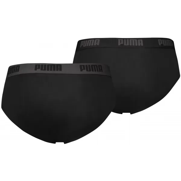  Férfi rövidnadrág PUMA BASIC BRIEF 2P 88910006 FEKETE/FEKETE 