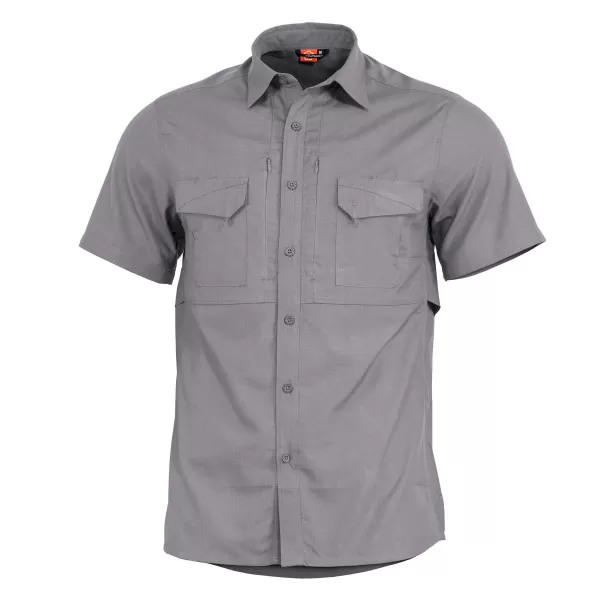  Férfi ing PENTAGON PLATO SHIRT SHORT K02019 FARKAS/SZÜRKE 