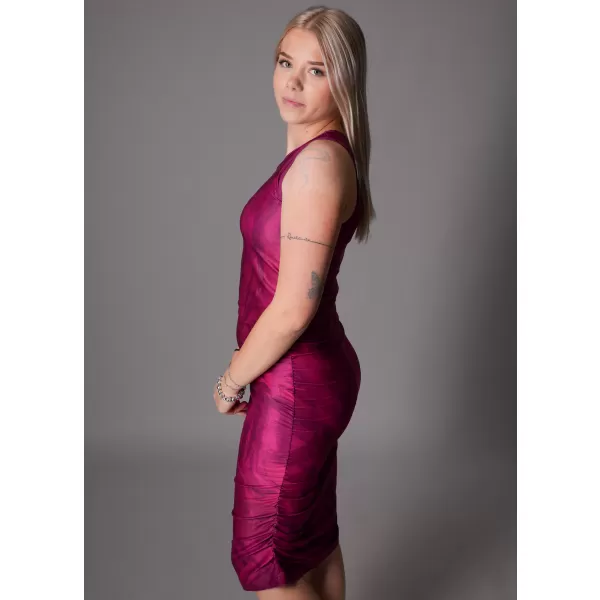  Női prémium ruha ALTISPORT VOJ/ALW096SAT03 BURGUNDIA 