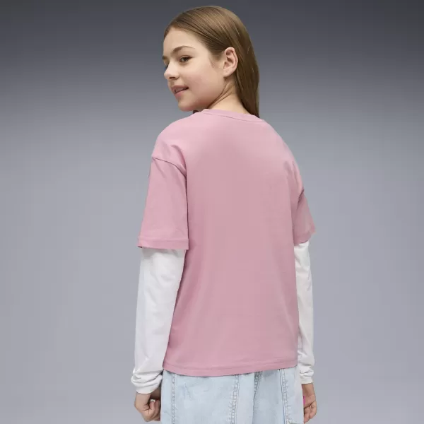  T -póló PUMA ESS BOXY TEE G 68513165 FELKÉSZÜLT RÓZSASZÍNŰ 