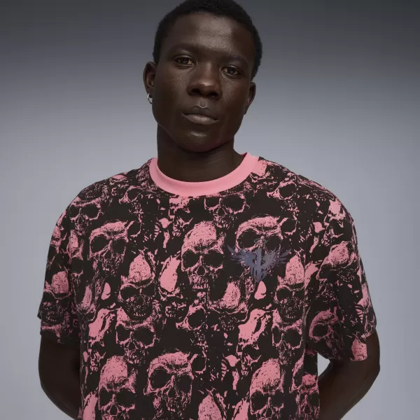  Ing PUMA WORLD TOUR-NAMENT AOP TEE 63235601 NAPSÜTÉS/AOP 