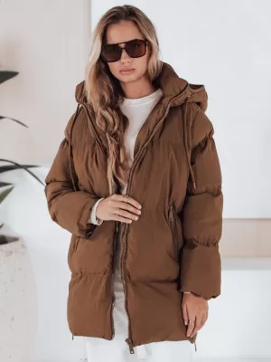 Női kabát DSTREET TY3245 KARAMELLA