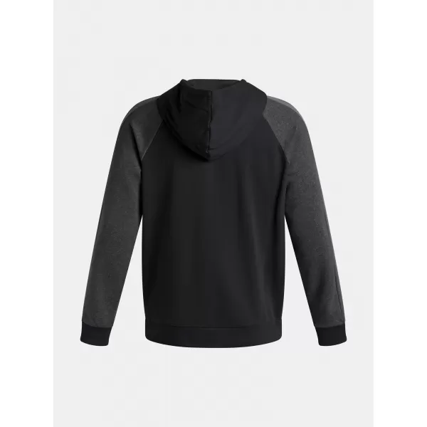  Férfi pulóver UNDER ARMOUR RIVAL FLC CB HOOD FEKETE 