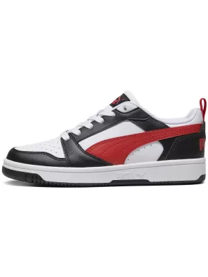 Bébi cipő PUMA REBOUND V6 LO JR 39383304 PUMA FEHÉR/PIROS/FEKETE