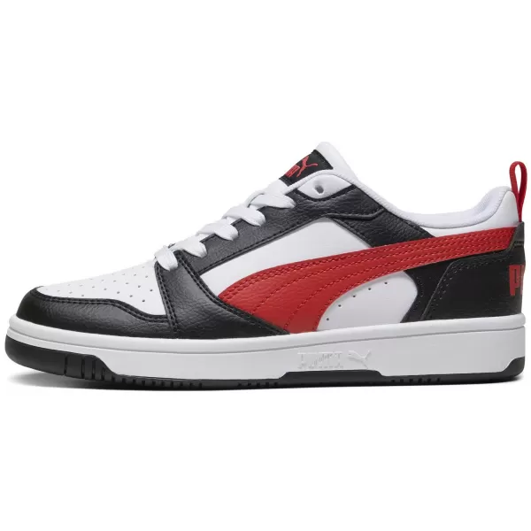  Bébi cipő PUMA REBOUND V6 LO JR 39383304 PUMA FEHÉR/PIROS/FEKETE 