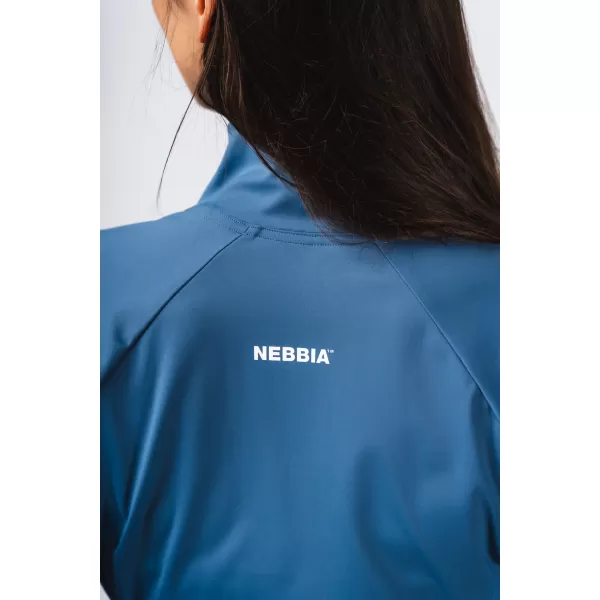  Deni x Fitness torna felső 314 BLUE Nebbia cipzárral 