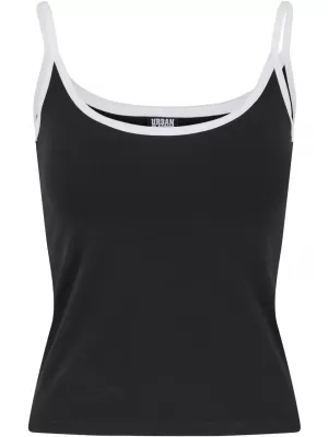 Női felső URBAN CLASSICS TB7485A FEKETE/FEHÉR/FEHÉR/FEKETE