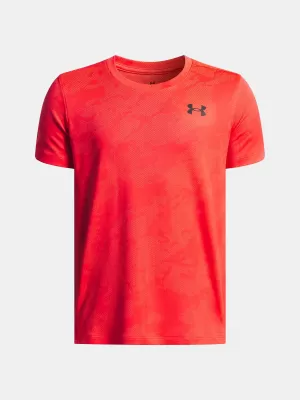 Fiú póló UNDER ARMOUR UA TECH VENT JCQRD SS 1390019-713 PIROS
