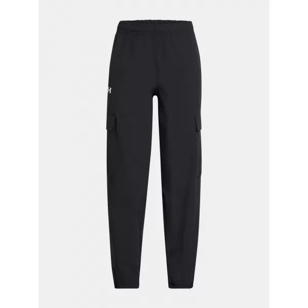  Lány sportnadrág UNDER ARMOUR UA RIVAL WOVEN CARGO PANTS 1386527-001 FEKETE 