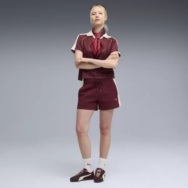  Hölgyek rövidnadrágja PUMA T7 PINTUCK SHORTS 4' 63213996 RUBIN CSILLOGÁS 