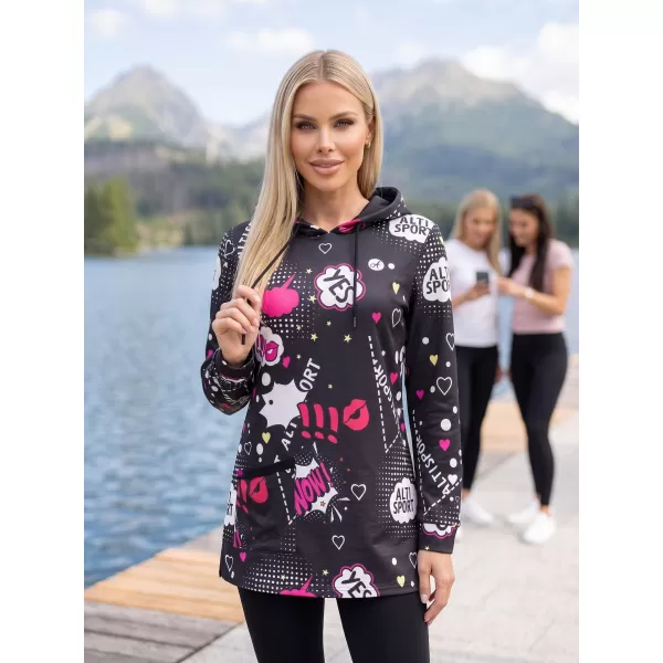  Női pulóver ALTISPORT GITA FEKETE 
