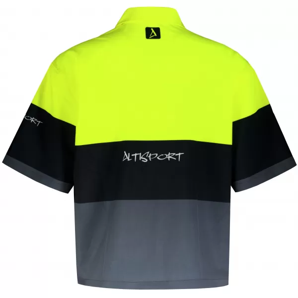  Prémium férfi ing ALTISPORT VOJ/ALM051KOS01 NEON SÁRGA/SZÜRKE 