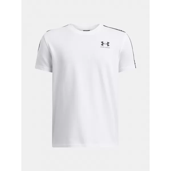  Fiú póló UNDER ARMOUR UA B ICON TAPED SS 6001583-100 FEHÉR 