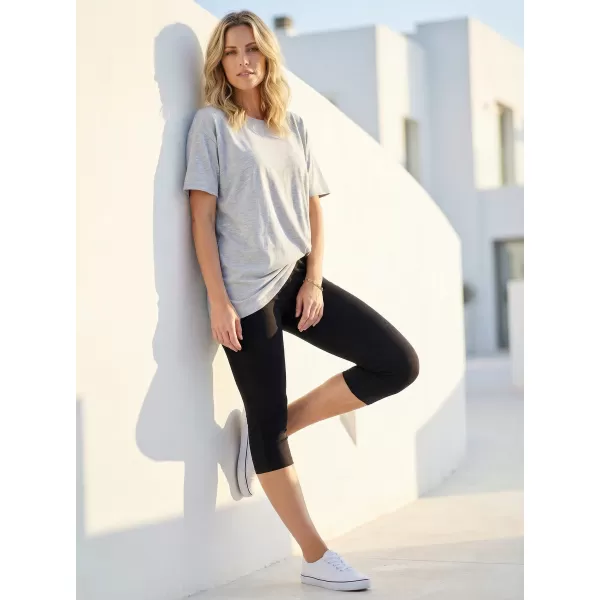  3/4-es női leggings ALTISPORT OWECA FEKETE 