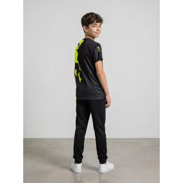  Gyermekfunkciós T -piró prémium ALTISPORT VOJ/ALM112TR01 FEKETE-FLUO SÁRGA 