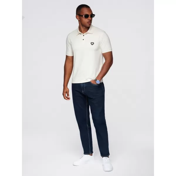  Mens t -phirt gallérral OMBRE OM-POSS-0150 KRÉM 