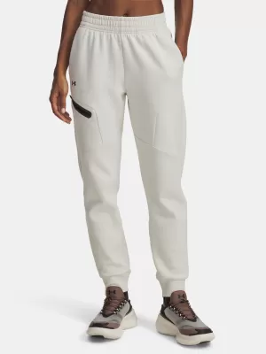 Női melegítőnadrág UNDER ARMOUR UNSTOPPABLE FLC JOGGER 1379846-110 FEHÉR