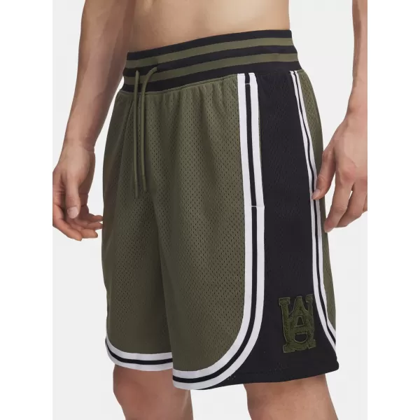  Férfi rövidnadrág UNDER ARMOUR UA M COURTSIDE SHORT 6004087-390 ZÖLD 