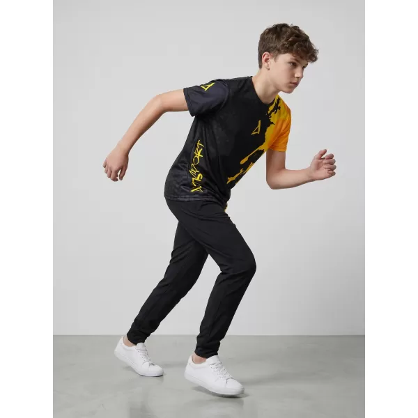  Gyermekfunkciós T -piró prémium ALTISPORT VOJ/ALM112TR01 FEKETE-FLUO NARANCS 
