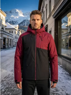Férfi téli kabát ALTISPORT GALLUS BURGUNDIA