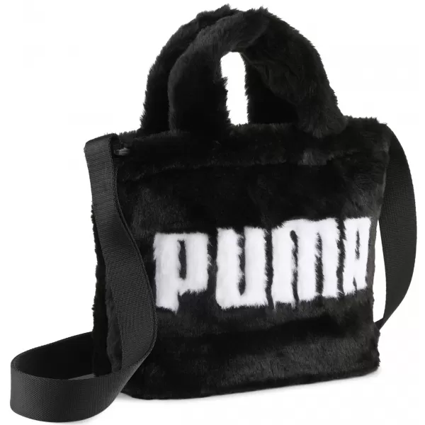  Női táska PUMA UP FAUX FUR MINI SHOPPER BAG 09171301 PUMA FEKETE 