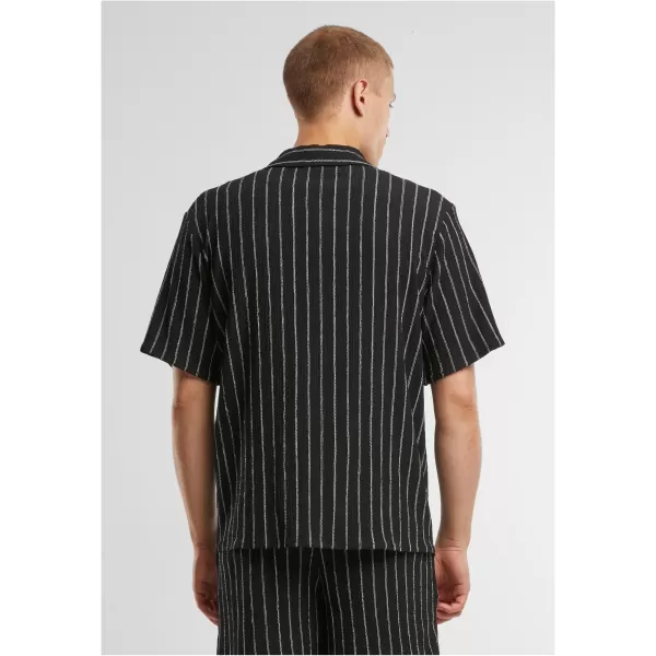 Férfi ing URBAN CLASSICS TB7342 FEKETE/TÖRTFEHÉR 