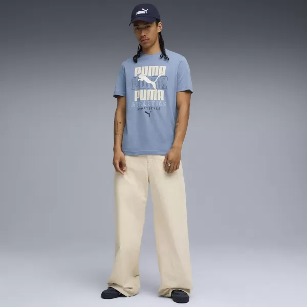  Ing PUMA GRAPHIC STACKED GRAPHIC TEE 68803834 HŰVÖS KÉK 