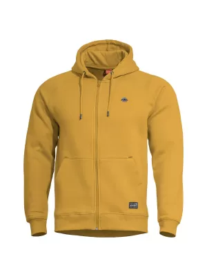 Pulóver PENTAGON PHAETON HOOD ZIP SWEATER K09021 TOSZKÁN SÁRGA