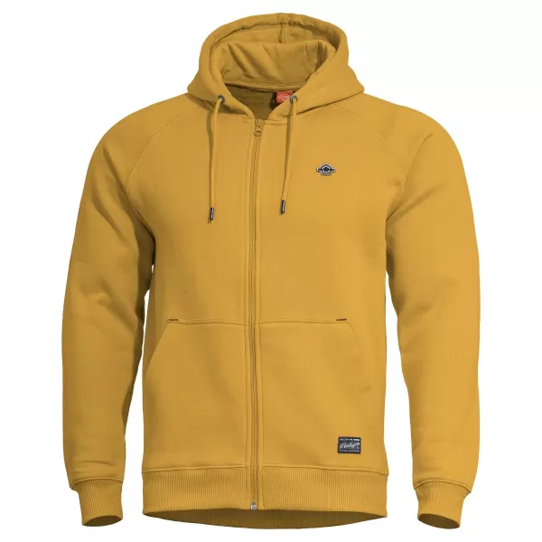  Pulóver PENTAGON PHAETON HOOD ZIP SWEATER K09021 TOSZKÁN SÁRGA 