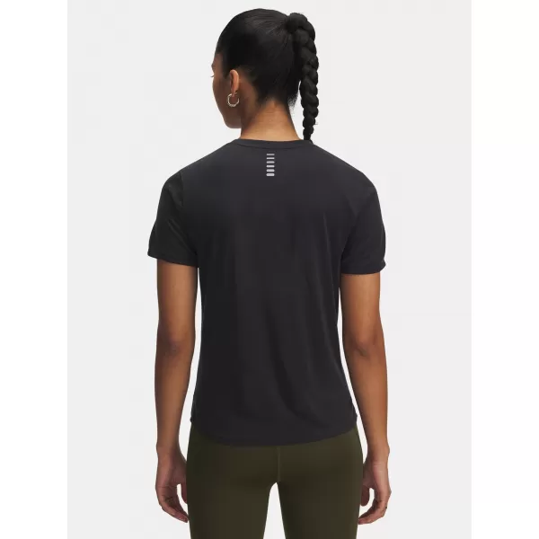  Női póló UNDER ARMOUR UA LAUNCH JACQUARD SS 6005096-004 FEKETE 