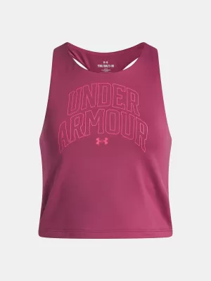 Lány felső UNDER ARMOUR UA MOTION BRANDED TANK 6006029-659 PIROS