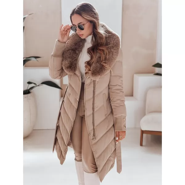  Női kabát DSTREET TY5077 KARAMELLA 