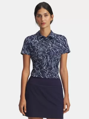 Női póló UNDER ARMOUR UA PLAYOFF 3.0 PRINTED POLO 1387148-411 KÉK