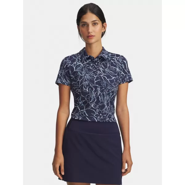  Női póló UNDER ARMOUR UA PLAYOFF 3.0 PRINTED POLO 1387148-411 KÉK 