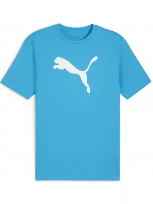 Férfi mez PUMA TEAMRISE LOGO JERSEY COTTON 658705_02 SPEED BLUE/ SEBESSÉG KÉK/PUMA FEHÉR