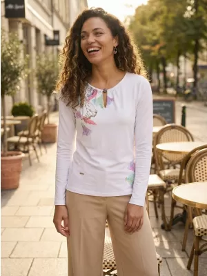 Női póló ALTISPORT GLADYS FEHÉR