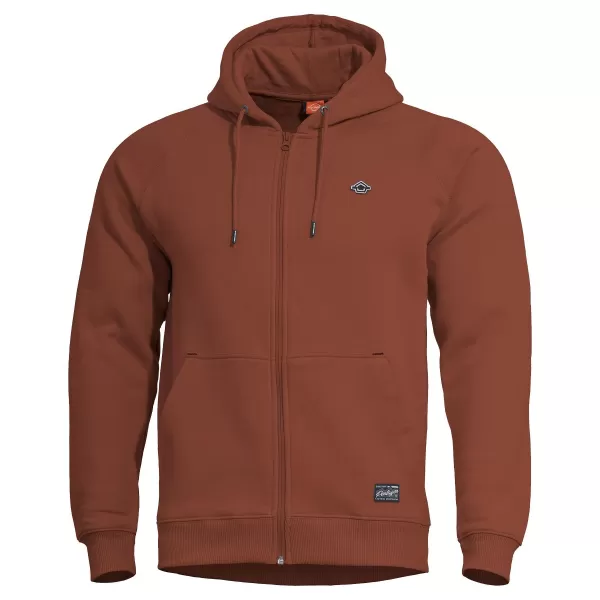  Pulóver PENTAGON PHAETON HOOD ZIP SWEATER K09021 BARNA VÖRÖS 