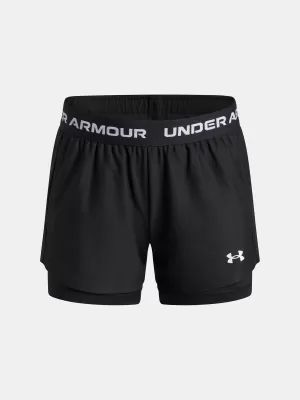 Lány rövidnadrág UNDER ARMOUR UA TECH PLAY UP 2N1 SHORT 6004985-005 FEKETE