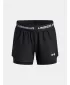 Lány rövidnadrág UNDER ARMOUR UA TECH PLAY UP 2N1 SHORT 6004985-005 FEKETE