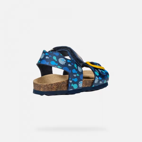  Fiú szandál GEOX CHALKI SÖTÉTKÉK 