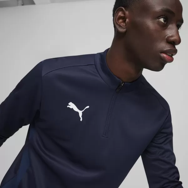  Ing PUMA TEAMGOAL TRAINING 1/4 ZIP TO 65862906 PUMA NAVY/FEHÉR/PERZSA KÉK 